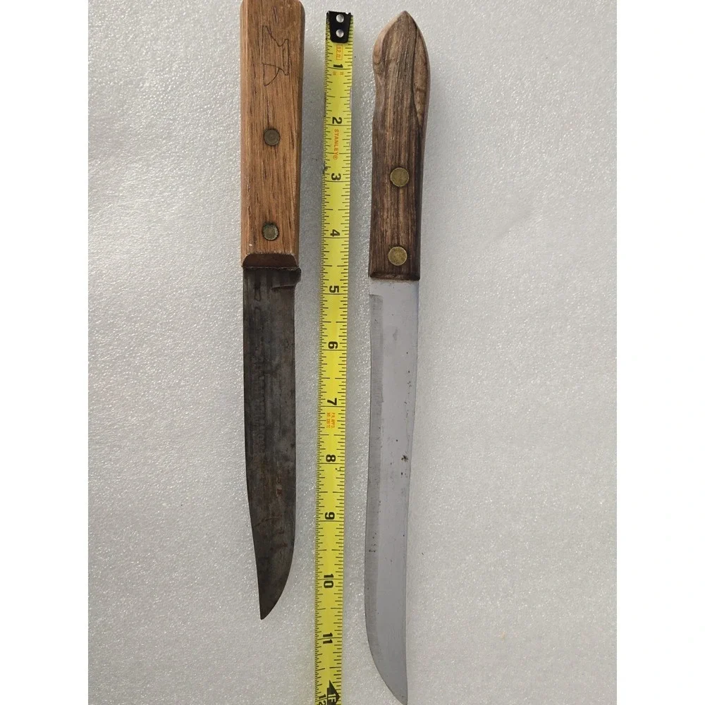 VINTAGE FRONTIER FORGE CUTLERY KNIFE Plus Another Unbranded Knife Lot Of 2